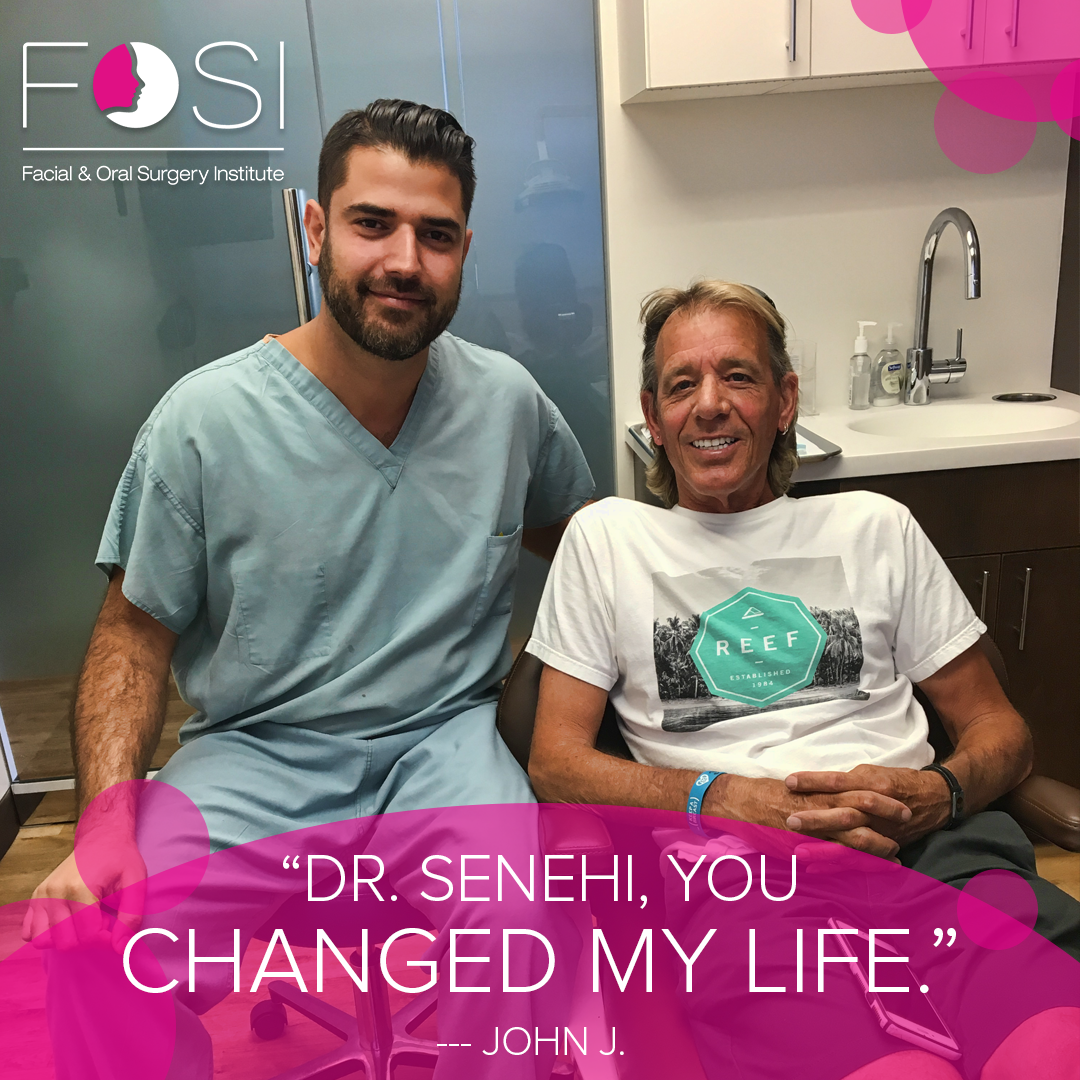 FOSI-john-j-fb-aug2-2017 John J. testimonial about Dr. Navid Senehi and Facial & Oral Surgery Instittute